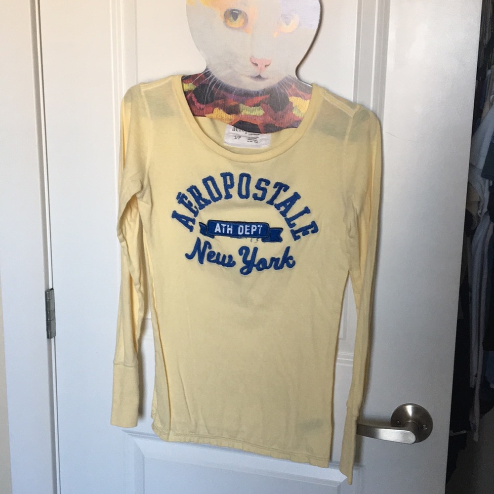 Aeropostale yellow long sleeve S